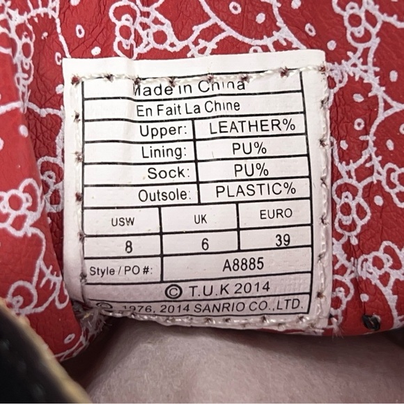 New Hello Kitty TUK Size 8 Limited Edition Platform Shoe *Read Listing Polka Dot - Picture 7 of 11
